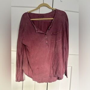 Free people long sleeve top!